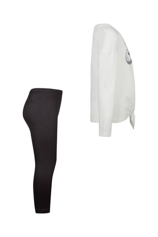T-shirt et legging - Noir et blanc - Nike