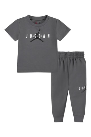 T-shirt et pantalon molletonnés - Gris foncé
