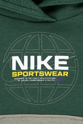 Sweat à capuche et pantalon polaires - Vert foncé et gris