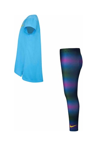 T-shirt et legging - Bleu et violet - Nike