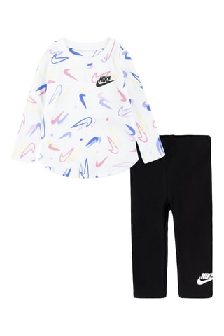 T-shirt et legging Blanc et noir - Nike