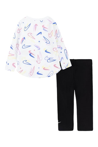 T-shirt et legging Blanc et noir - Nike