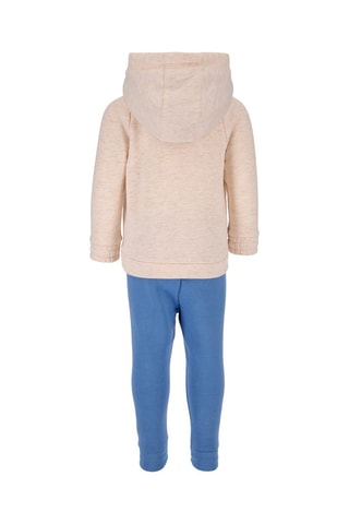 Sweat à capuche et pantalon Beige chiné et bleu - Nike