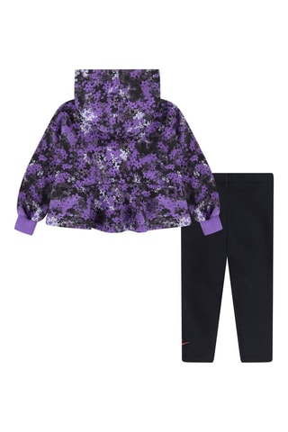 Sweat à capuche et legging - Noir