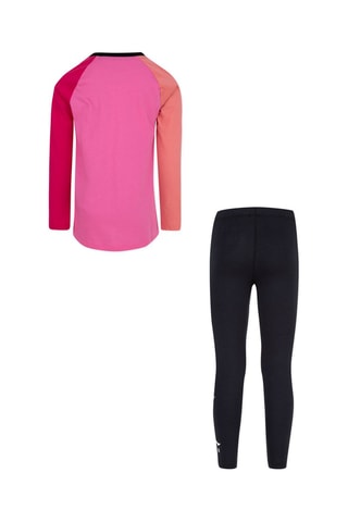 T-shirt et leggings 
Rose et noir - Jordan