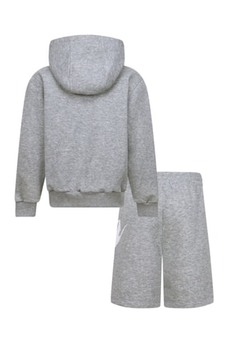 Sweat à capuche et short Club - Gris chiné - Nike