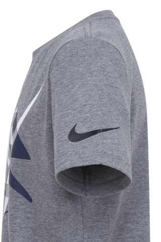 T-shirt et short - Gris chiné et bleu marine