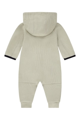 Grenouillère molletonné à capuche - Vert olive