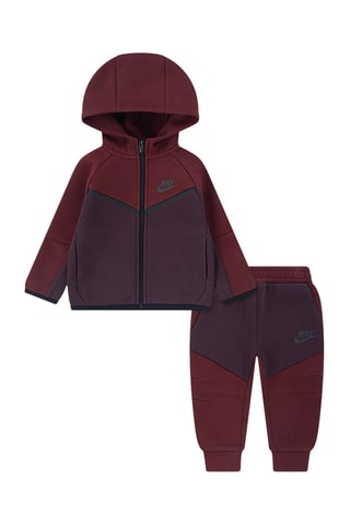 Sweat à capuche et pantalon polaires - Bordeaux