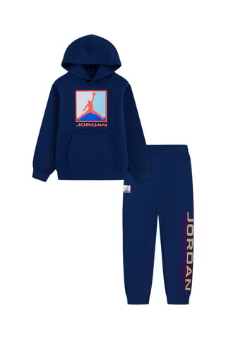 Sweat à capuche et pantalon polaires - Bleu marine