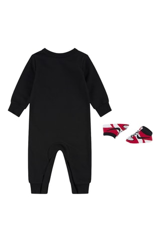 Combinaison et chaussons - Noir et rouge