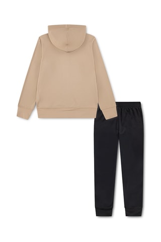 Sweat à capuche et pantalon - Beige et noir