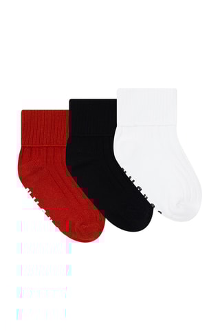 3 paires de chaussettes - Rouge