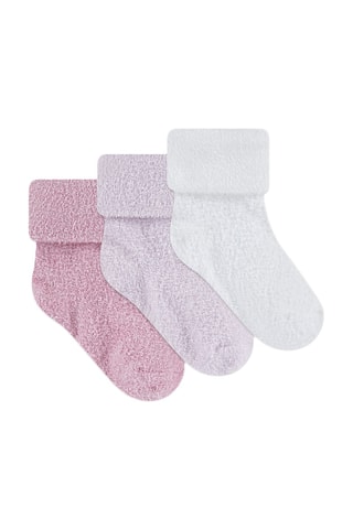 3 paires de chaussettes - Rose