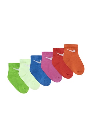 6 paires de chaussettes - Vert, rose et orange