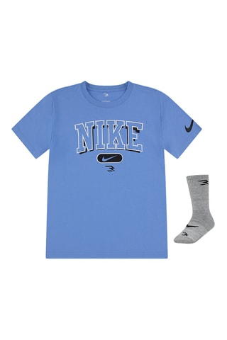 T-shirt et chaussettes - Ciel et gris