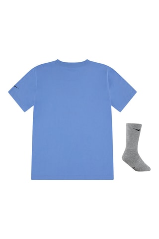 T-shirt et chaussettes - Ciel et gris