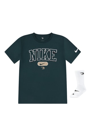 T-shirt et chaussettes - Vert et blanc