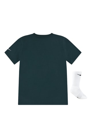 T-shirt et chaussettes - Vert et blanc
