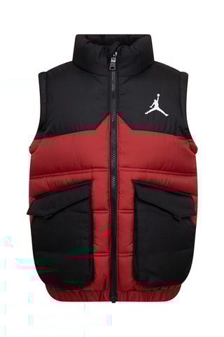 Doudoune sans manches - Noir et rouge