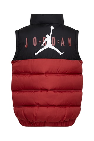 Doudoune sans manches - Noir et rouge