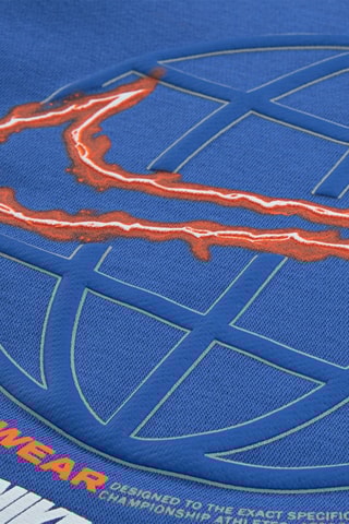 Sweat et pantalon - Bleu cobalt et gris