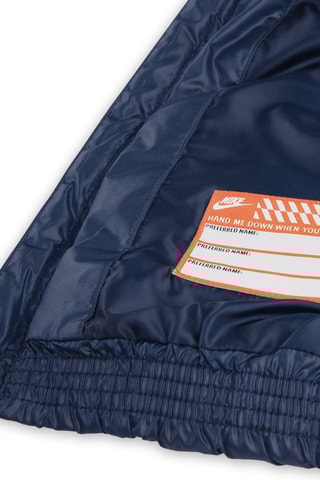 Doudoune à capuche - Bleu marine et blanc