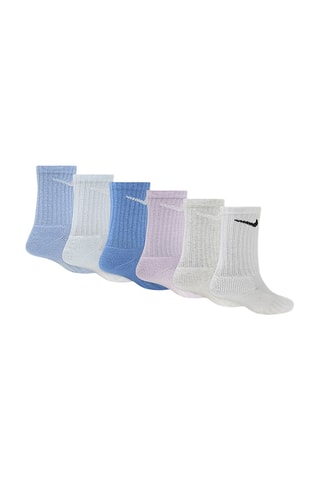 6 paires de chaussettes - Bleu clair et blanc