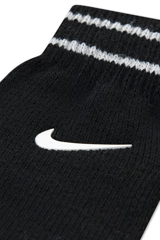 Bonnet à pompon et gants - Noir