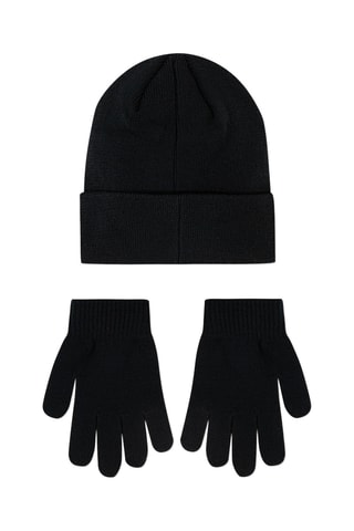 Bonnet et gants - Noir