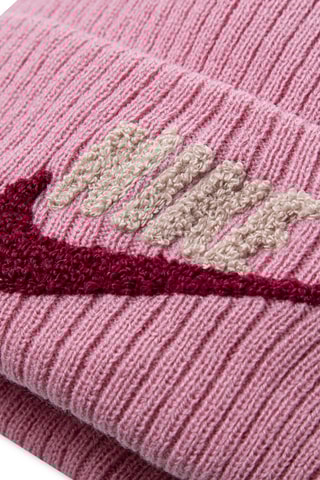 Bonnet à pompon et gants - Rose