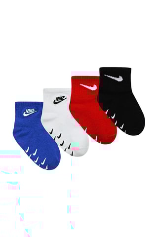 4 paires de chaussettes - Bleu cobalt et blanc