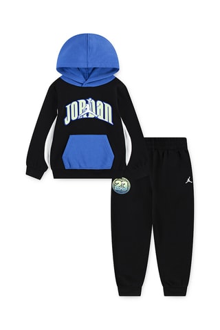 Sweat à capuche et pantalon - Noir et bleu roi