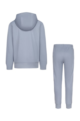 Sweat à capuche et pantalon - Gris clair et blanc