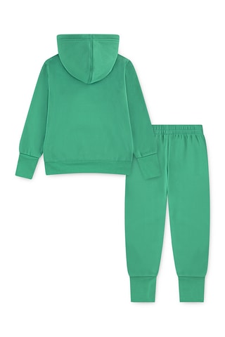 Sweat à capuche et pantalon - Vert clair et blanc