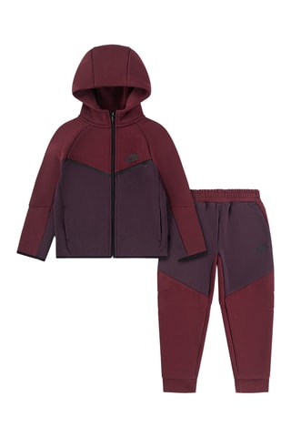 Sweat à capuche et pantalon polaires - Rouge