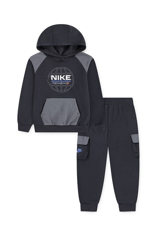 Sweat à capuche et pantalon polaire - Noir