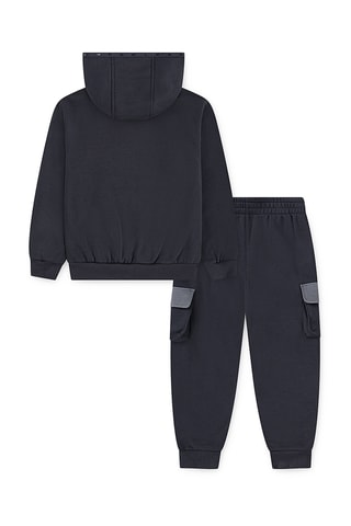 Sweat à capuche et pantalon polaire - Noir