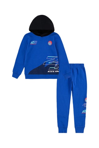 Sweat à capuche et pantalon polaire - Bleu roi