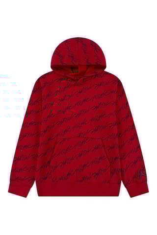 Sweat polaire à capuche - Rouge