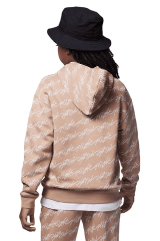 Sweat polaire à capuche - Beige