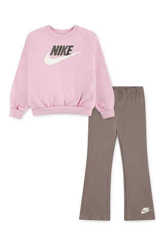 Sweat et legging - Marron et rose