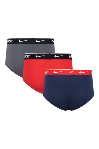 3 slips - Bleu marine et rouge