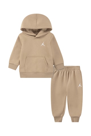 Sweat à capuche et pantalon polaires - Beige