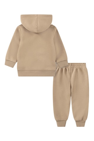 Sweat à capuche et pantalon polaires - Beige