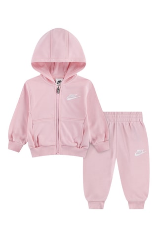 Sweat à capuche et pantalon - Rose poudré
