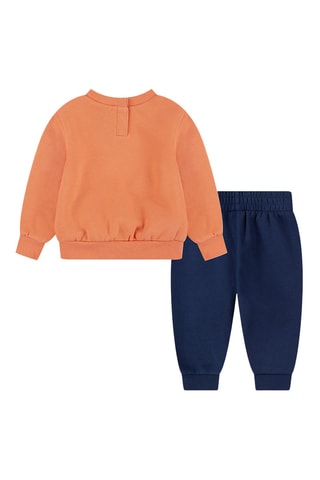 Sweat et pantalon polaires - Bleu marine et orange