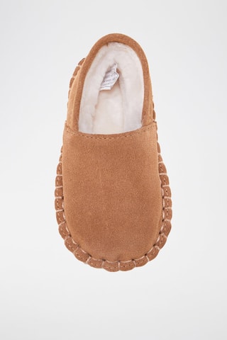 Patucos forrados de piel ovina - Camel
