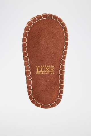 Patucos forrados de piel ovina - Camel