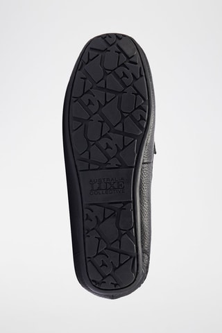 Mocasines de piel forrados - Negro